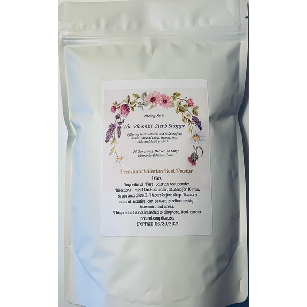 Premium Valerian Root Powder | 16oz 1lb Pound | The Bloomin Herb Shoppe | Valeriana Officinalis Fresh Clean herb Aromatic