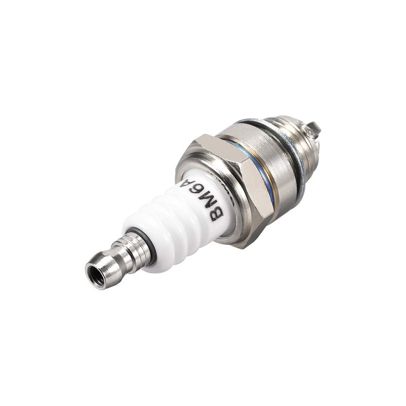 sourcing map 2 pieces BM6A spark plug 3 electrode for