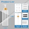 VITVITI Shampoo and Conditioner Dispenser, 17OZ Refillable Shower Soap Dispenser