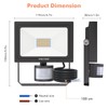 MEIKEE 25 W LED Spotlight with Motion Sensor 2700 K