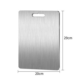 Chopping Board, 304 Chopping Board, Stainless Steel, for Kitchen, Stainless Steel Chopping Board, Ensure Original Taste of Ingredients (A)