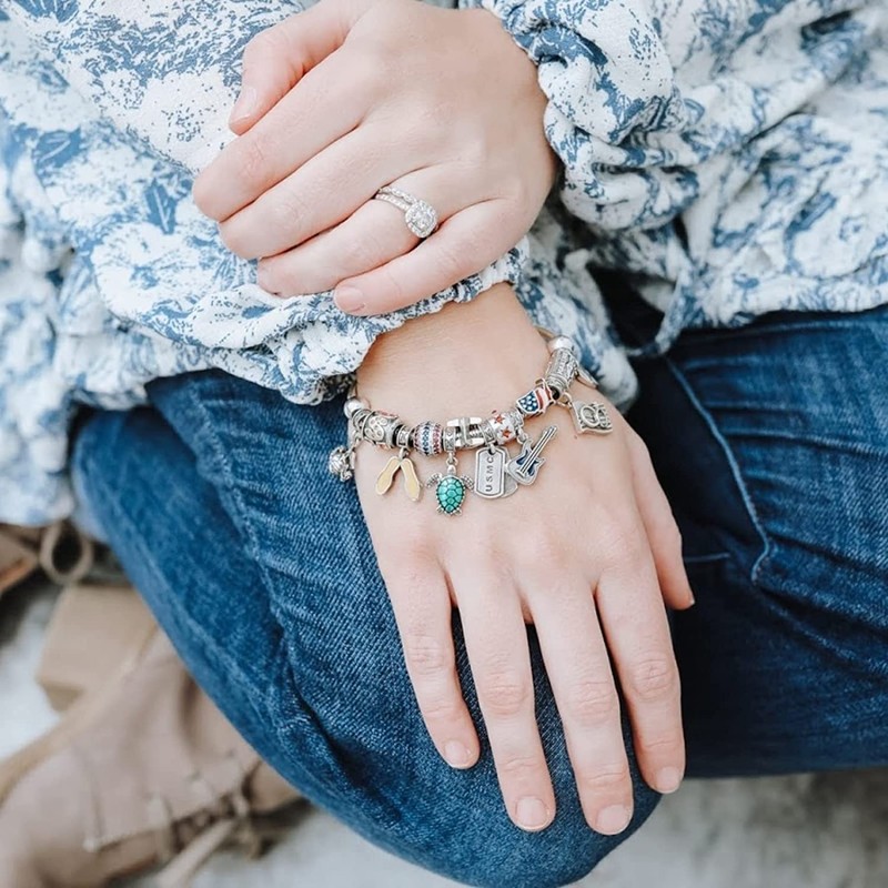 .925 Sterling Silver Charm Abrams Tank