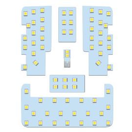 ZXREEK Indoor Light, Custom Design, LED Room Lamp Set, Genuine Replacement, Compatible with All Grades, 68-Light 204-Chip 3-Chip 5050 SMD, Powerful Light, White, LED, Front Room Lamp, Center Room Lamp, Luggage Lamp, Vanity Lamp, Easy Installation, 6-Piec