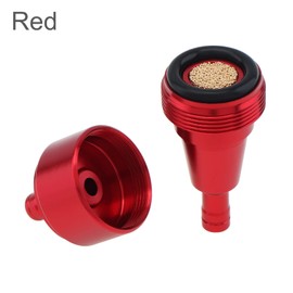 Windance 2PCS 6mm 1/4 inch Inline Fuel Filter, Aluminum Fuel Filters for ATV Scooters Go Kart Dirt bikes (Red)