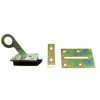 Base Stairs Door Catch with Covering Sheet Steel Yellow Passivated