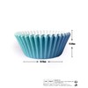 Gcardist 300-Count Gradient Cupcake Liners Cupcake Cups Food Grade Blue