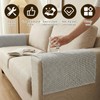 Caffney 2Pcs Waterproof Couch Arm Covers Set Non-Slip Couch Armrest
