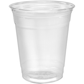 SOLO Cup 100 Piece Company Plastic Party Cold Cups, Clear, 12 oz (TP12-100)