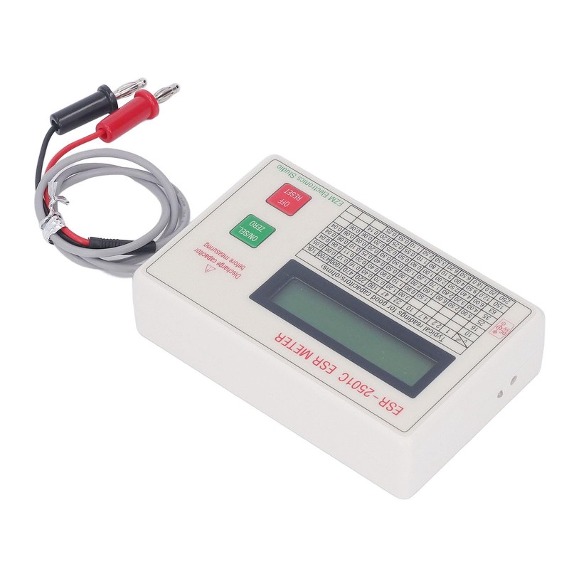 Fafeicy ESR Capacitor Tester, Intelligent Shut-Off Function DC Short Circuit