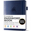Clever Fox Password Book with alphabetical tabs. Internet Address Organizer