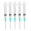 Dispensers Applicator Syringes Set, 5 Pack 3ml Dispensing Syringes With