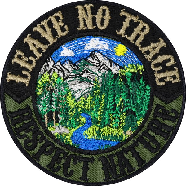 Leave No Trace Patch Naturfreunde Sew-On Camping Patches for Iron-On