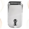WOONEKY Hand Press Liquid Soap Dispenser Refillable Wall-Mounted Stainless Steel