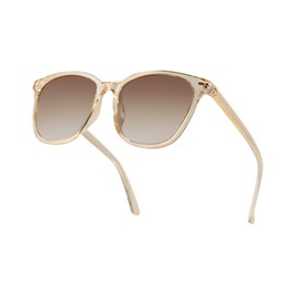 Myiaur Polarized Sunglasses for Women, Square Mirrored Trendy Shades with UV Protection Reduce Glare Sun Glasses