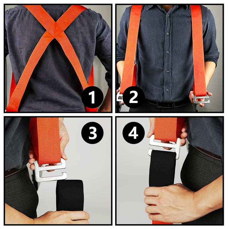 VOANZO Drawstring double carrying belt 2-Person Adjustable Shoulder Harness Lifting