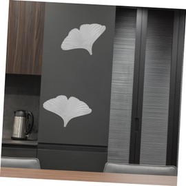 NUOBESTY Table Ginkgo 2pcs Ginkgo Embossed Arts DIY Crafts Decor Gingko Iron Accessories Metal A737 Desktop Ginkgo