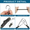 4Pcs Carabiner Bungee Cord, 30/60cm Heavy Duty Elasticated Cords, Outdoor