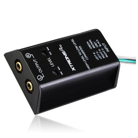 XTRONS RCA Converter Two Channel Line-Out Hi-Lo High Level to Low-Level Output Amplifier Converter Adapter