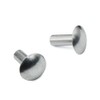 3/16" Diameter X 1/2" Length Brazier Head Solid Aluminum Rivets,