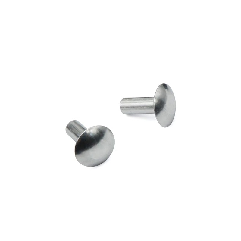 3/16" Diameter X 1/2" Length Brazier Head Solid Aluminum Rivets,