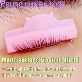 Lash Lift Pad Glue Free On Eyelids Pink Eyelash Lifting Shields Frosted Perm Rod Mega U Curl Shield Lifts Lashes Like Eyelash Extension Lami Lamination Guards Self-sticky Perming Pads Ultra Soft