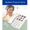 Big Button Phone for Seniors, 9 Pictured Big Buttons,Extra Loud