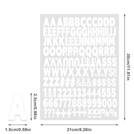 3Sheets Iron on Letters and Numbers for Clothing, 1Inch Small Iron On Letters A to Z, and 0-9 Vinyl Iron on Letters Heat Transfer Vinyl Letters for DIY Printing Craft Clothing T-Shirt Jersey(White)