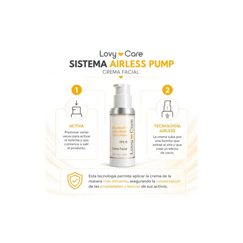 Lovy Care Crema Facial Vitamina Jalea Real Células Madre Hidratación