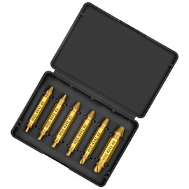 Broken Screw Extractor Set - Rusted Bolt Remover,Non-Slip Screw Extractor Tool for Plumbing Mechanical Construction Home Improvement Industrial