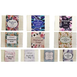 ZZYBIA V3 Wrap Paper Tape for Homemade Soap Bar Handmade Products (V3 - Assorted 100pcs Set)