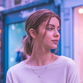 Anderson and Webb Sterling Silver Heart and Butterfly Necklace for Women, 0.25CT Diamonds, Inspirational Jewellery for Women, Love Detail, Silver Necklace with 18" Chain, Gift Box Included