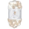 Zarela Baby Giant Pom Pom Yarn Wool (G09 White-Beige)