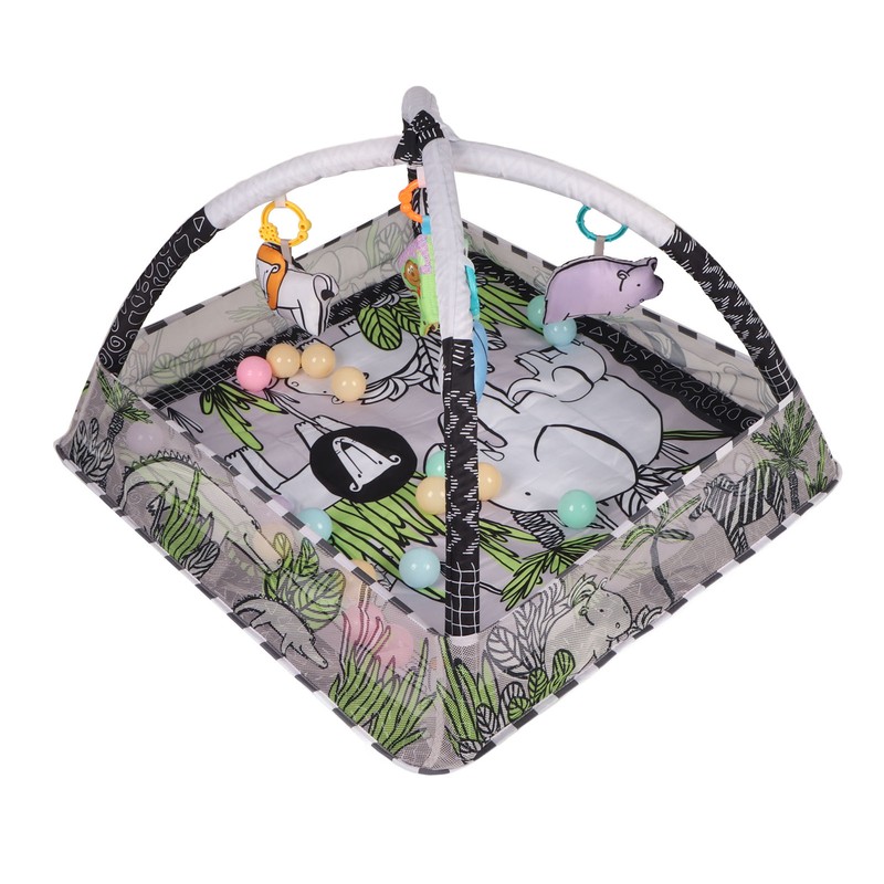 Portable Cozy Baby Gym Play Mat Square Wild Prairie Pattern