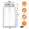 Tlence 2 Pack 1 Gallon Extra Large Clear Plastic Jars,