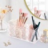 Aslsiy Cute Coquette Pink Bow Pen Holder White 4 Compartments
