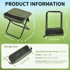 FAMJOALE Foldable Camping Stool, Portable Collapsible Chair with Carry Bag,