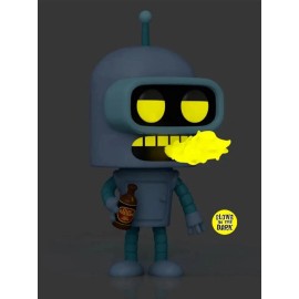 Funko Pop! Vinyl: Futurama - Bender (Glow) (Chase) #1757 w/Premium POP Protector