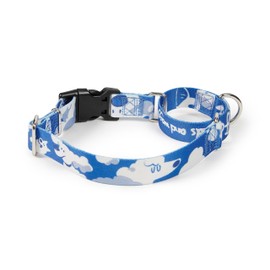 Hyhug Adjustable Martingale Dog Collar with Quick Release Buckle, Fade Resistant, Heavy Duty, Anti Breakout and Training, Non-Slip Puppy Collar.(Cloud Dog, Large)