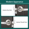 Door Handle Lock with Keys, Internal Door Lock with Adjustable