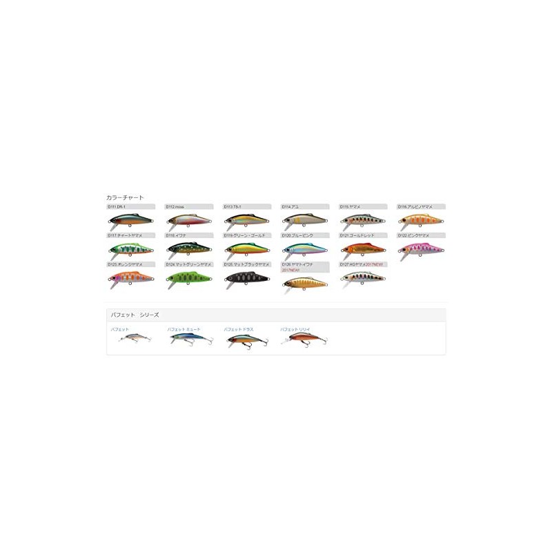 TACKLE HOUSE Buffet Draw BUDR46 D121 Gold Red, 1.8 inches