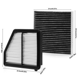 BX-Good Cabin Engine Air Filter for Honda Civic 2.0L L4 2024 2023 2022 2021 2020 2019 2018 2017 2016