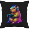Shirtracer Cushion 50 x 50 cm - Gifts Capybara Gamer