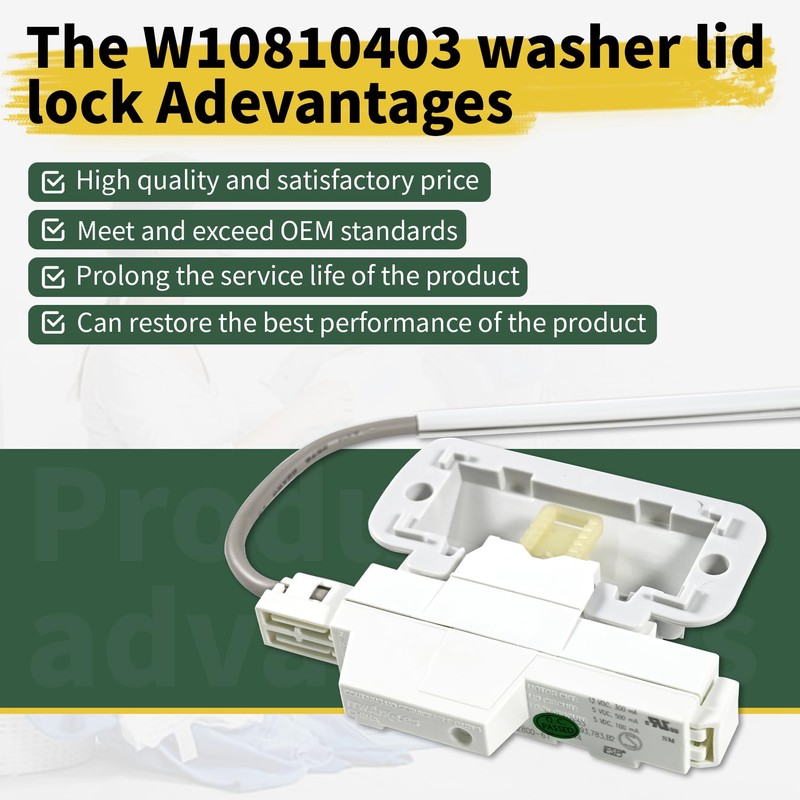W10810403 W10861642 W10787836 Washer Lid Lock Assembly Fit for whirlpool