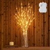 Hairui Lighted Willow Branches Battery Operated Home Mantle Christmas Decor