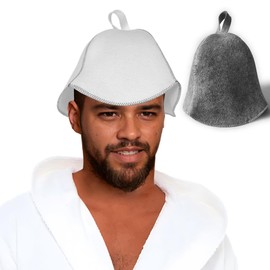 Sauna Hat, for Men and Women, Handmade, One Size Fits All, (2 Pack)