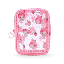 Sanrio 297801 My Melody Clear Pouch, Clear and Fluffy, 3D My Melody, 5.9 x 3.9 x 2.4 inches (15 x 10 x 6 cm)