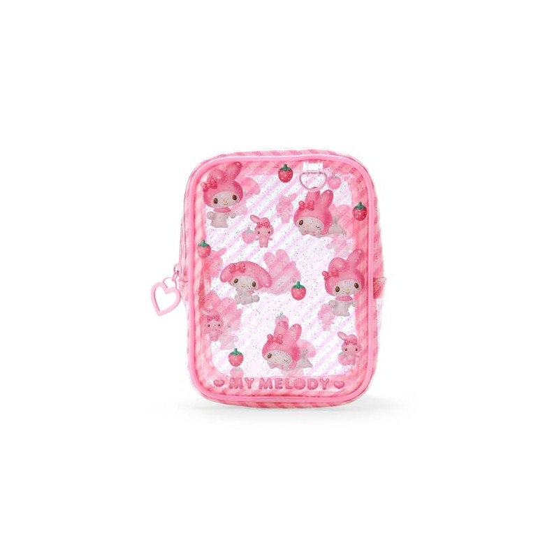 Sanrio 297801 My Melody Clear Pouch, Clear and Fluffy, 3D