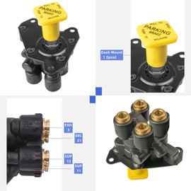 Dash Control Brake Valve Parking Brake Valve Replacement for Bendix 800733 IHC 2032342C91 Pp-Dc Type Dash Control Valve
