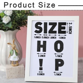 Harloon 232 Pcs 24 Sheets Large Glitter Letter Stickers Big Font Alphabet Letter Self Adhesive Letters Kit Mailbox Stickers for Mailbox Bulletin Boards Classroom Home(Black,6 Inch)