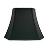 Royal Designs, Inc. BSO-710-18BLK/GL Rectangle Cut Corner Basic Lamp Shade,